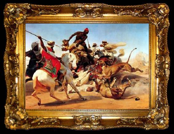 framed  unknow artist Arab or Arabic people and life. Orientalism oil paintings  532, ta009-2